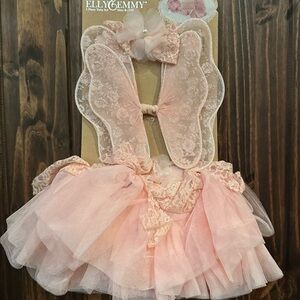 Pink Lace Fairy Costume Set